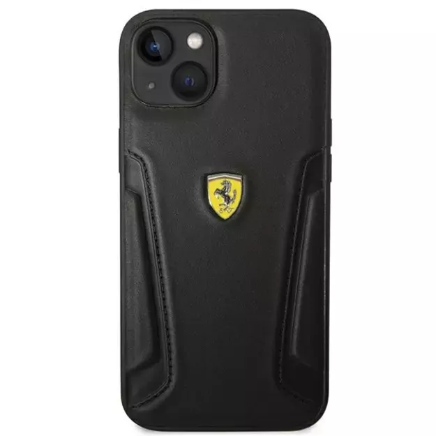 Ferrari FEHCP14MRBUK iPhone 14 Plus 6.7&quot  black/black hardcase Leather Stamp Sides 9