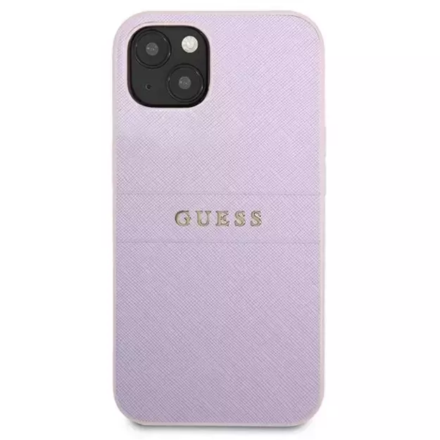 Guess GUHCP13SPSASBPU iPhone 13 mini 5,4 &quot purple / purple Saffiano Hot Stamp &amp  Metal Logo 2