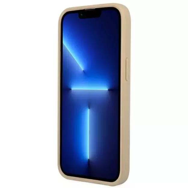 Guess GUHCP14LPSATLE iPhone 14 Pro 6,1 &quot beige / beige hardcase SaffianoTriangle Logo 4