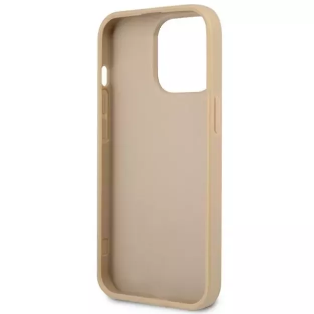 Guess GUHCP14LPSATLE iPhone 14 Pro 6,1 &quot beige / beige hardcase SaffianoTriangle Logo 6