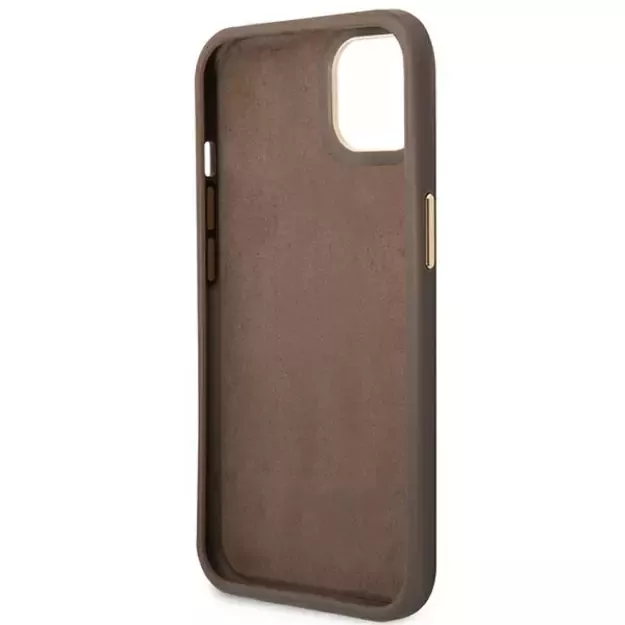 Guess GUHCP14MHG4SHW iPhone 14 Plus 6.7 &quot brown / brown hard case 4G Vintage Gold Logo 6