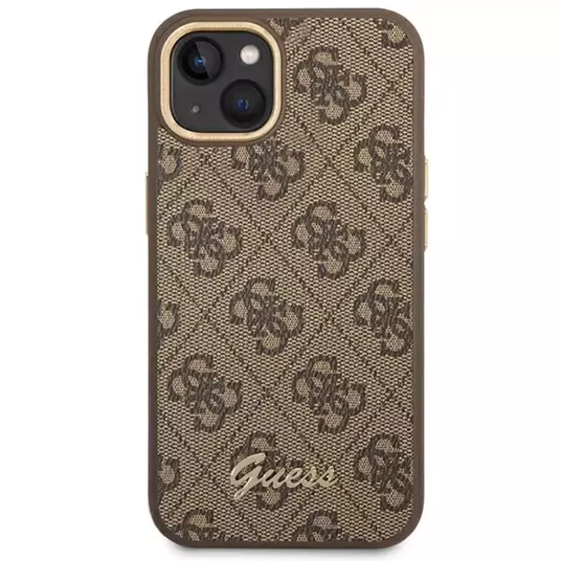 Guess GUHCP14MHG4SHW iPhone 14 Plus 6.7 &quot brown / brown hard case 4G Vintage Gold Logo 2