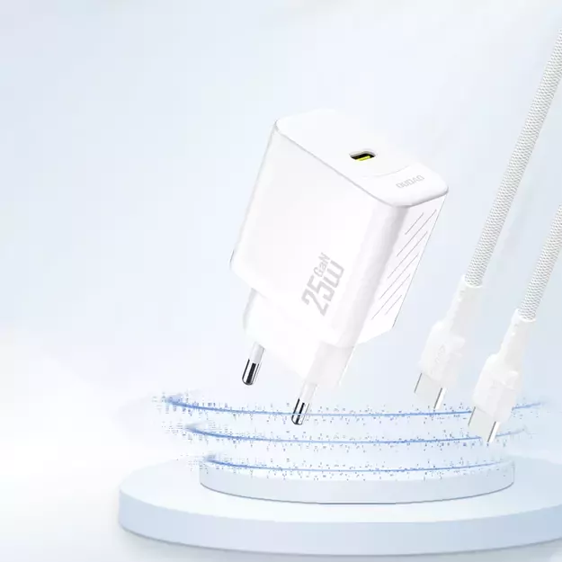 Dudao A27 25W GaN USB-C Wall Charger - White 1