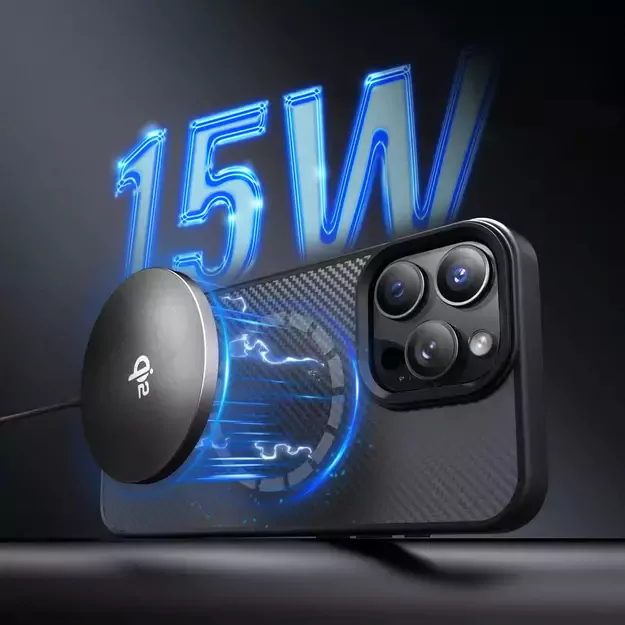 Wozinsky 15W Wireless Qi2 Inductive Charger - Black 3