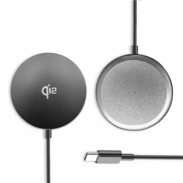 Wozinsky 15W Wireless Qi2 Inductive Charger - Black 1