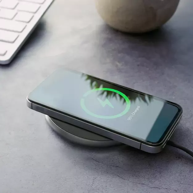 Wozinsky 15W Wireless Qi2 Inductive Charger - Black 2
