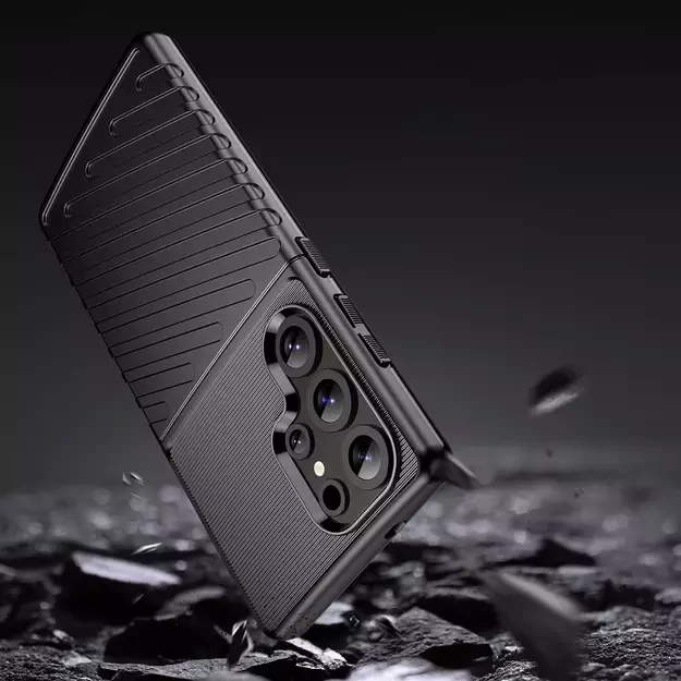 Thunder Case Samsung Galaxy S25 Ultra Silicone Armored Case - Black 9