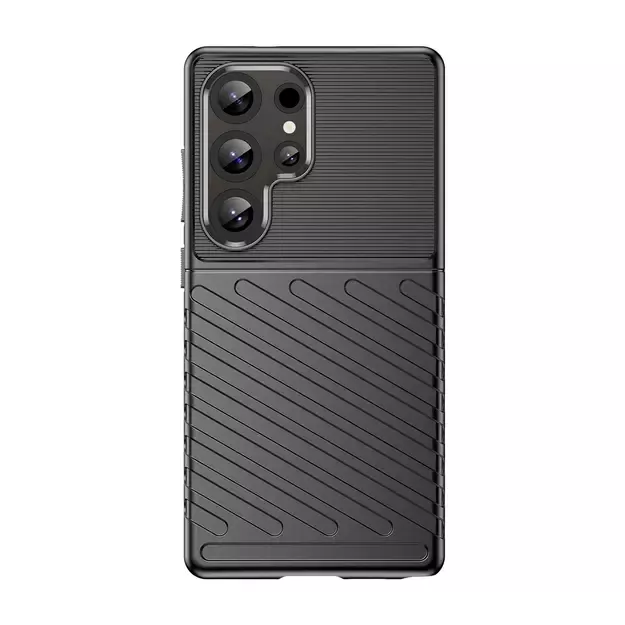 Thunder Case Samsung Galaxy S25 Ultra Silicone Armored Case - Black 7