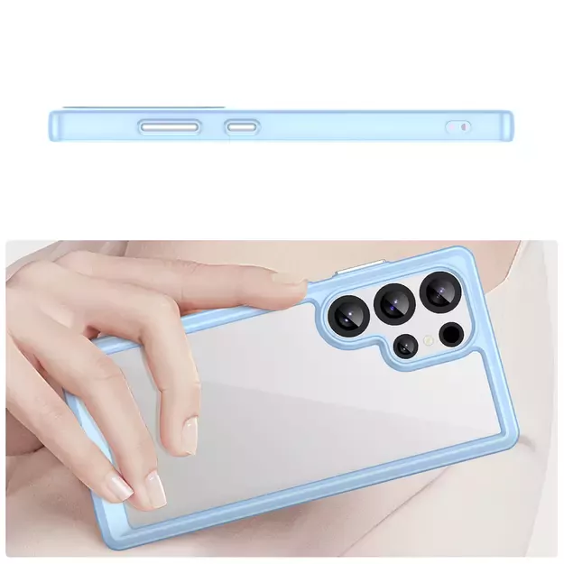 Outer Space Case with Gel Frame for Samsung Galaxy S25 Ultra - Blue 3