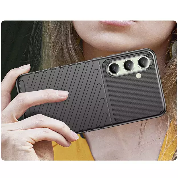 Thunder Case for Samsung Galaxy S24 FE Silicone Armored Cover - Black 11