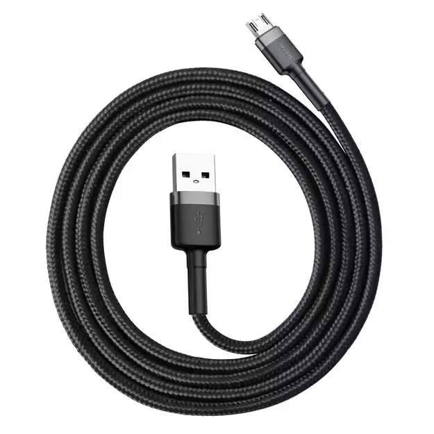 Baseus Cafule Cable CAMKLF-BG1 USB-A / micro USB 2.4A 1 m - black-gray 2