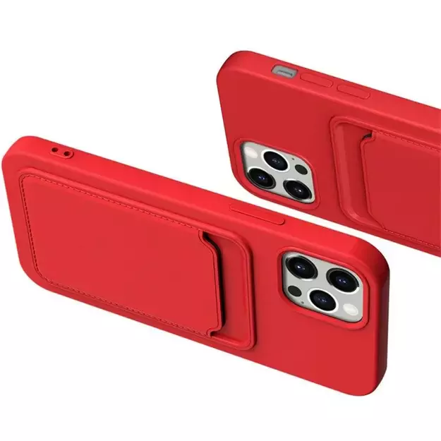 Card Case Silicone Wallet Case With Card Slot Documents For Samsung Galaxy S21 + 5G (S21 Plus 5G) White 9