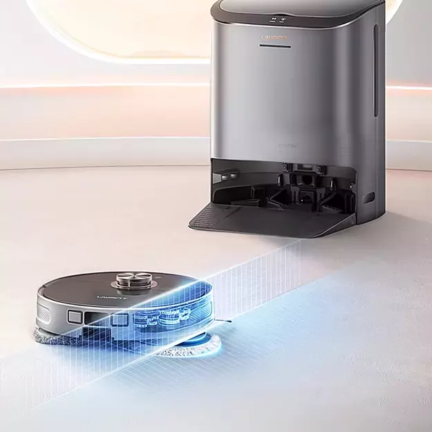 UWANT U200 Pro Robot Vacuum Cleaner with Mop Function + Charging/Cleaning Station - Gray 24