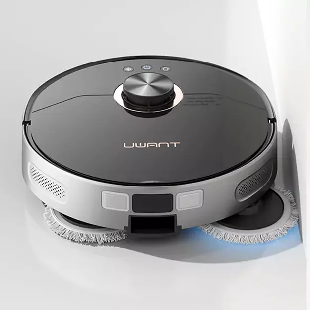 UWANT U200 Pro Robot Vacuum Cleaner with Mop Function + Charging/Cleaning Station - Gray 25