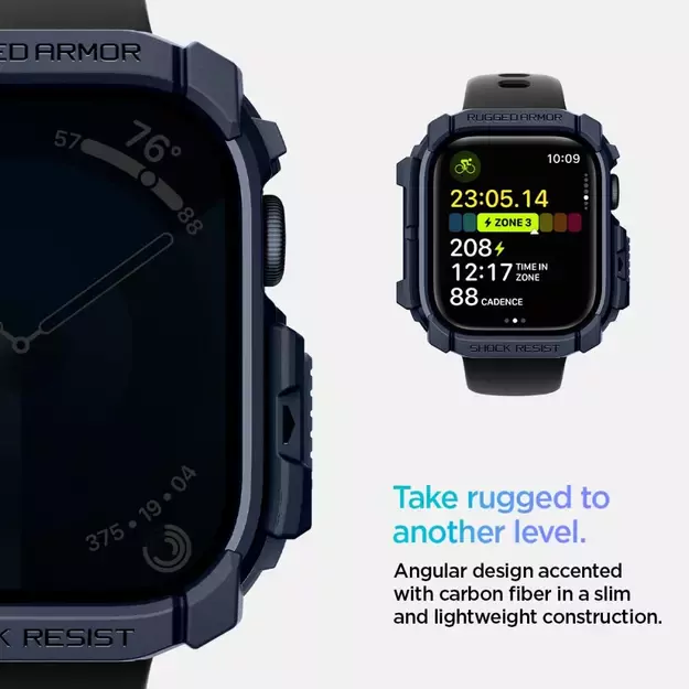 Spigen Rugged Armor Case for Apple Watch 10 46mm - Navy Blue 19
