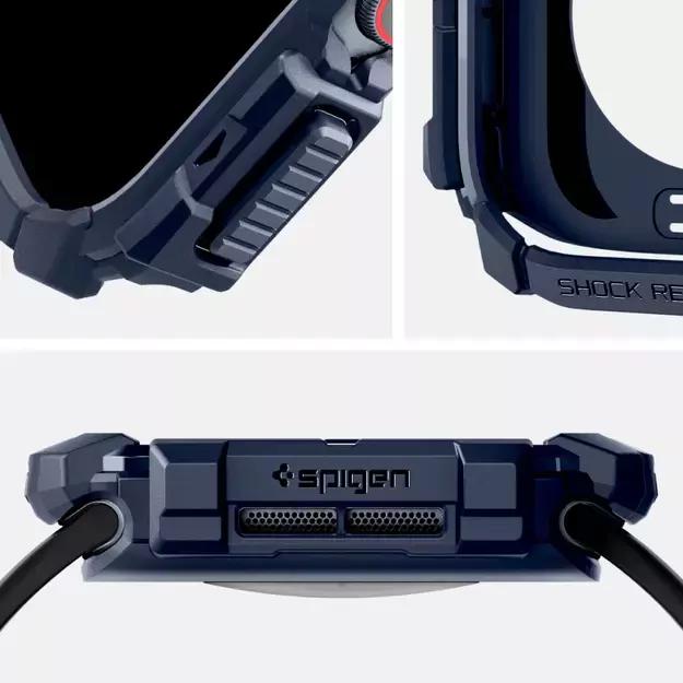 Spigen Rugged Armor Case for Apple Watch 10 46mm - Navy Blue 18