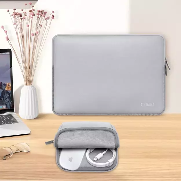 Tech-Protect Neoslim 13-14&quot  Laptop Bag - Gray 5