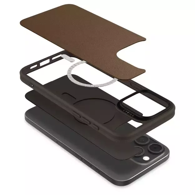 Spigen Cyrill Kajuk Mag iPhone 16 Pro Max Case - Brown 9