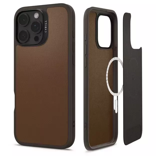 Spigen Cyrill Kajuk Mag iPhone 16 Pro Max Case - Brown