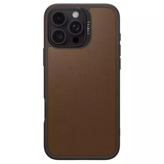 Spigen Cyrill Kajuk Mag iPhone 16 Pro Max Case - Brown 5