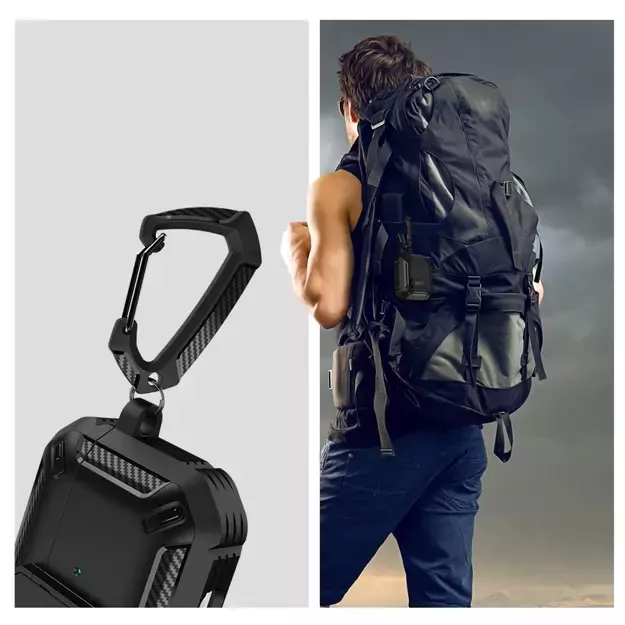 Tech-Protect Carbonox Case for AirPods 4 - Black 4