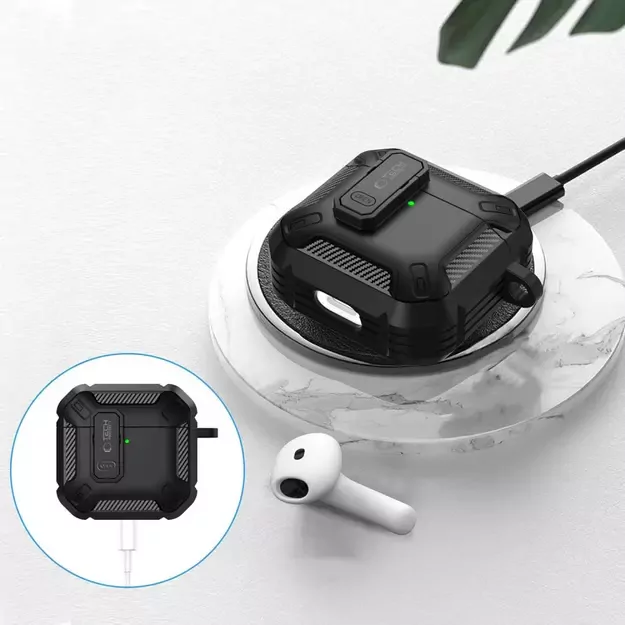 Tech-Protect Carbonox Case for AirPods 4 - Black 3