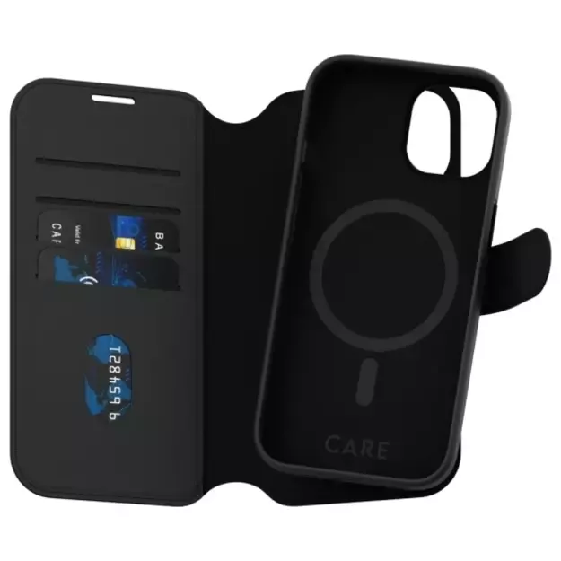 CARE by PanzerGlass Feature Tango 2in1 Wallet MagSafe Case for iPhone 15 - Black 1