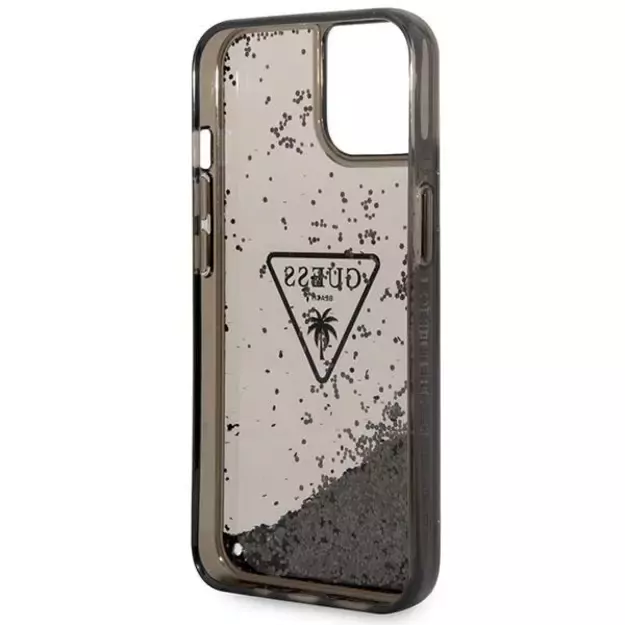 Guess GUHCP14MLFCTPK iPhone 14 Plus 6.7&quot  black/black hardcase Liquid Glitter Palm Collection 13