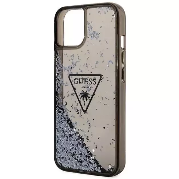 Guess GUHCP14MLFCTPK iPhone 14 Plus 6.7&quot  black/black hardcase Liquid Glitter Palm Collection 12