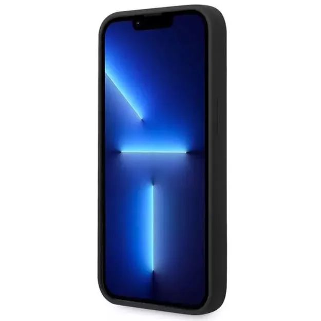Guess GUHCP14MSLTGK iPhone 14 Plus 6.7&quot  black/black hardcase Silicone Triangle 4