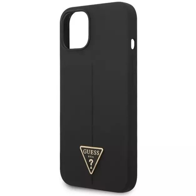 Guess GUHCP14MSLTGK iPhone 14 Plus 6.7&quot  black/black hardcase Silicone Triangle 5