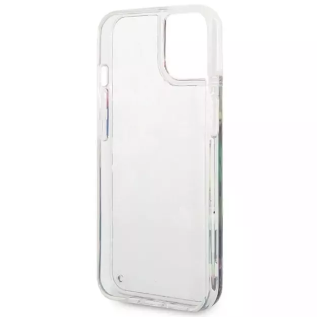 Guess GUHCP14SLFLSB iPhone 14 6.1 &quot blue / blue hardcase Flower Liquid Glitter 6