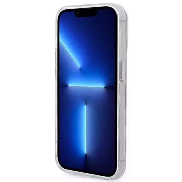 Guess GUHMP14LHTRMS iPhone 14 Pro 6.1&quot  silver/silver hard case Metal Outline Magsafe 4