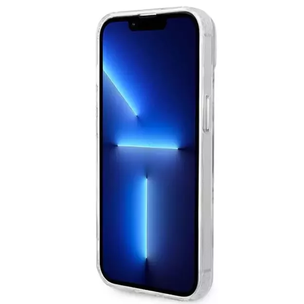 Guess GUHMP14SHTRMS iPhone 14 6.1&quot  silver/silver hard case Metal Outline Magsafe 4