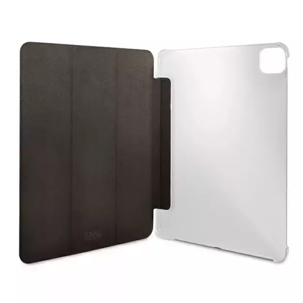 Karl Lagerfeld KLFC12OKMK iPad 12.9  Pro 2021 Book Cover czarny/black Saffiano Karl Iconic 5