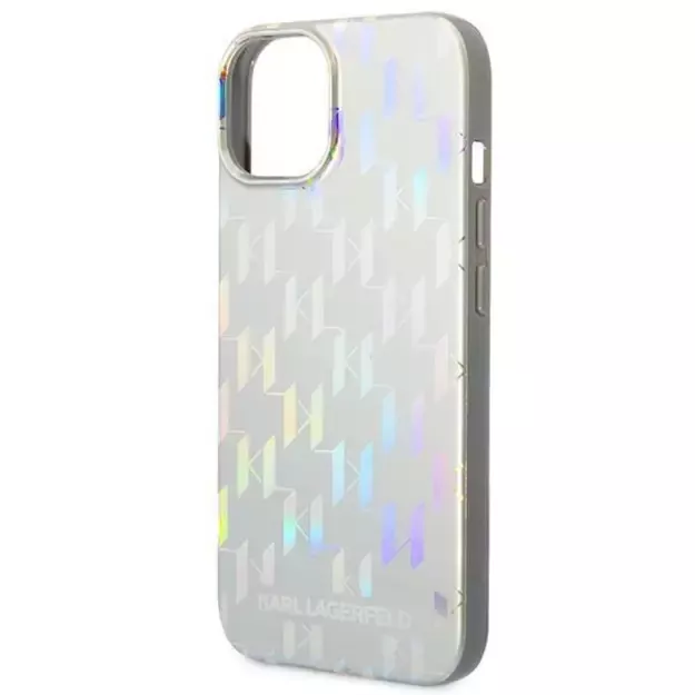 Karl Lagerfeld KLHCP14MLGMMSV3 iPhone 14 Plus 6.7 &quot hardcase silver / silver Monogram Iridescent 12