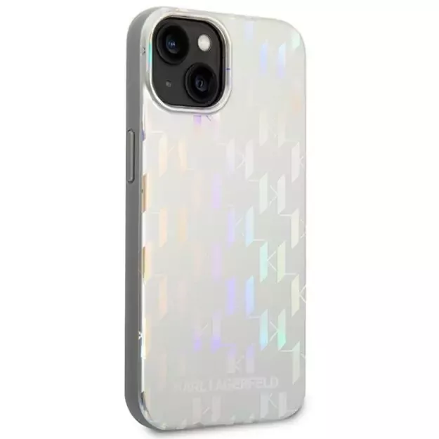 Karl Lagerfeld KLHCP14MLGMMSV3 iPhone 14 Plus 6.7 &quot hardcase silver / silver Monogram Iridescent 10