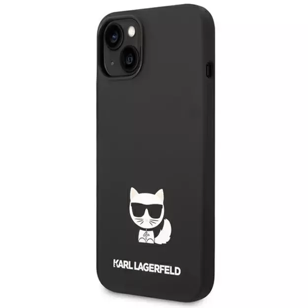 Karl Lagerfeld KLHCP14MSLCTBK iPhone 14 Plus 6.7 &quot hardcase black / black Silicone Choupette Body 1