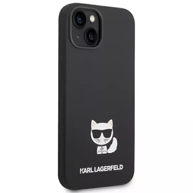 Karl Lagerfeld KLHCP14MSLCTBK iPhone 14 Plus 6.7 &quot hardcase black / black Silicone Choupette Body 3