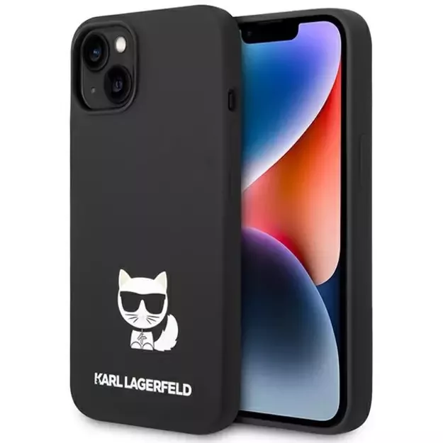 Karl Lagerfeld KLHCP14MSLCTBK iPhone 14 Plus 6.7 &quot hardcase black / black Silicone Choupette Body