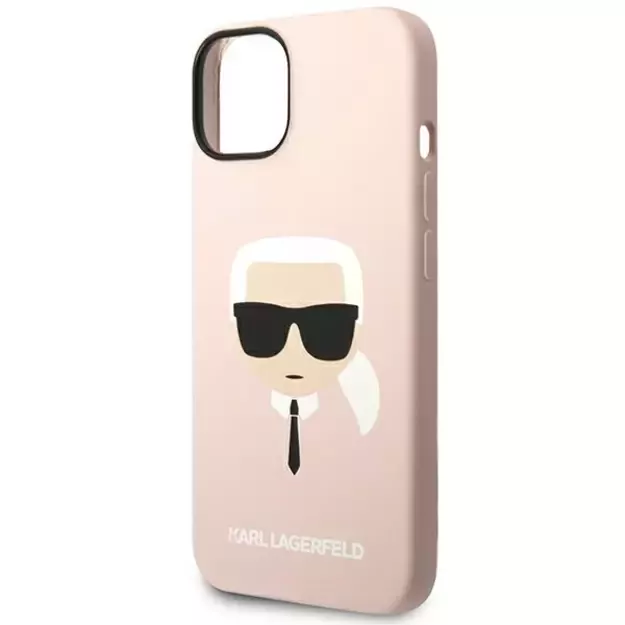 Karl Lagerfeld KLHMP14MSLKHLP iPhone 14 Plus 6,7  hardcase jasnoróżowy/light pink Silicone Karl`s Head Magsafe 2