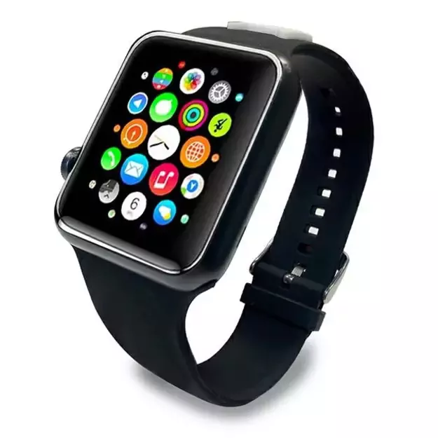 Karl Lagerfeld KLAWLSLCK Apple Watch Strap 42/44 / 45mm black / black strap Silicone Choupette Heads 2