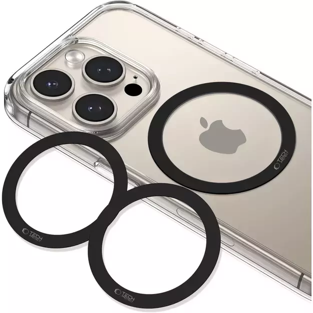 Tech-Protect MMP-110 2in1 MagSafe Ring - Black / Black 4