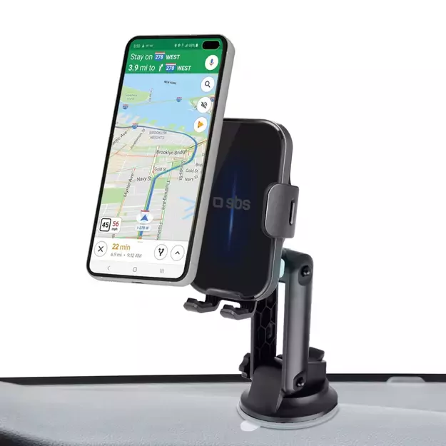 SBS TESUPEXTWIR15W 15W Wireless Charger Holder - Black 2