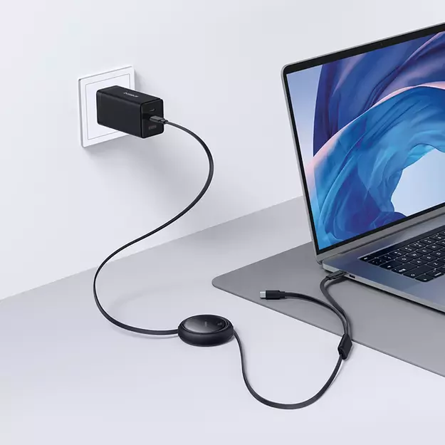 Baseus Bright Mirror Series USB-C Retractable Cable - 2 x USB-C 100W 1m - Black 7