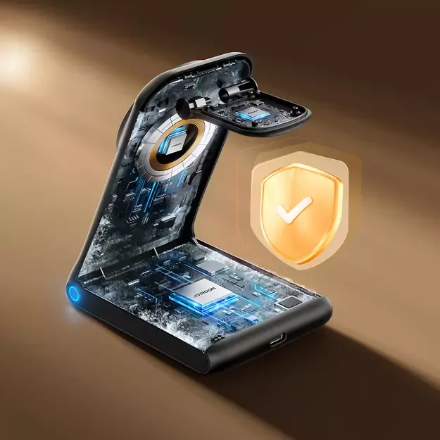 Joyroom JR-W15 Wireless Charger 3 in 1 Charging Station with MagSafe - Black 7