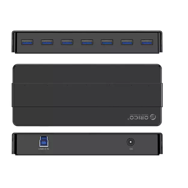 Hub Orico H7928-U3-V1 7x USB-A 3.0 - black 6