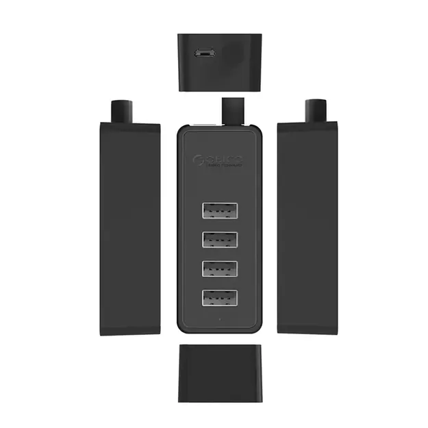 Hub Orico W5P-U2-100 4x USB-A 2.0 + microUSB 5V 1m - black 2