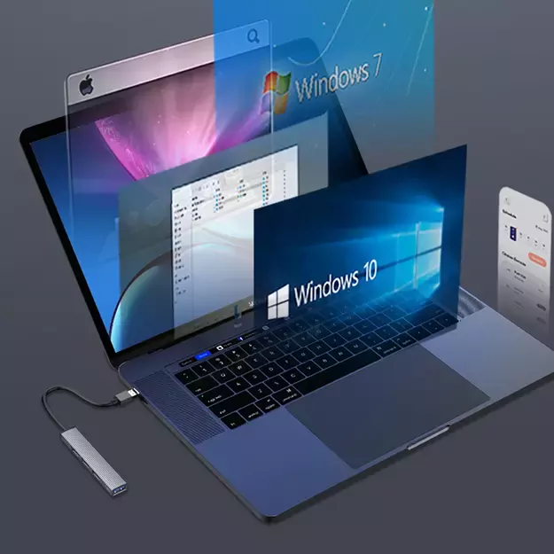 Orico AH-A13 USB-A Hub Docking Station 1x USB-A 3.0 + 3x USB-A 2.0 - Gray 5