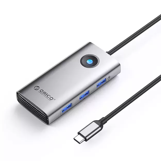 Orico PW11-6P USB-C Hub Docking Station 3x USB-A 3.0 + 1x USB-C 2.0 + 1x HDMI - Gray